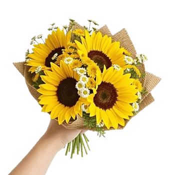 Golden Sunflower Bouquet
