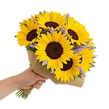 Golden Sunflower Bouquet