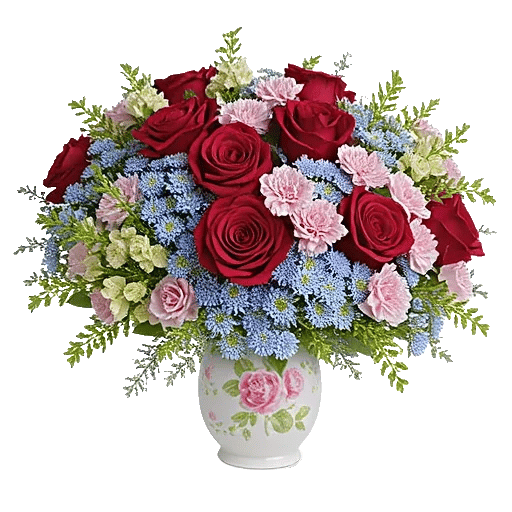 Crimson Blossom Harmony