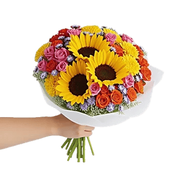 Golden Sunflower Bouquet