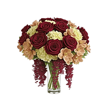 Crimson Blossom Harmony