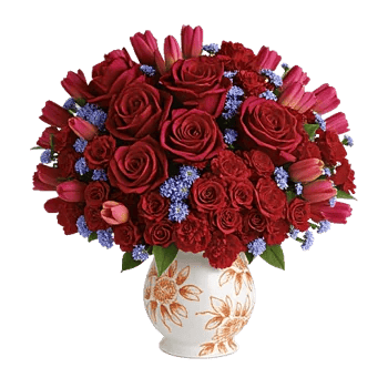 Crimson Blossom Harmony
