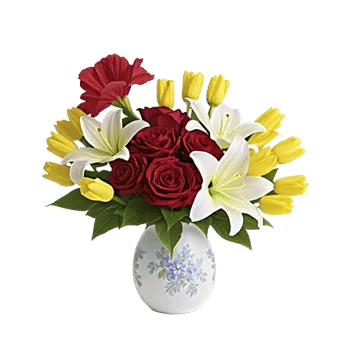 Crimson Blossom Harmony