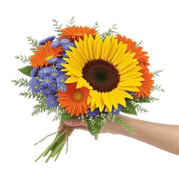 Golden Sunflower Bouquet