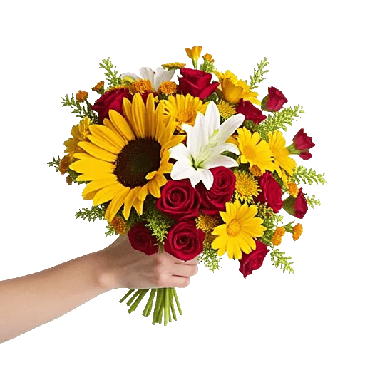 Golden Sunflower Bouquet