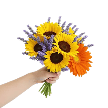 Golden Sunflower Bouquet