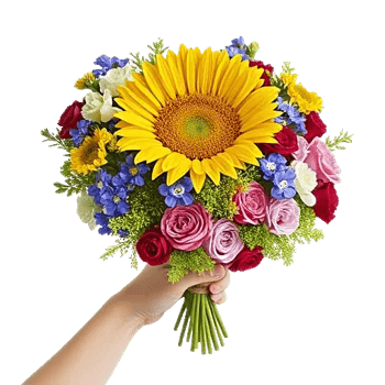 Golden Sunflower Bouquet