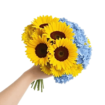 Golden Sunflower Bouquet