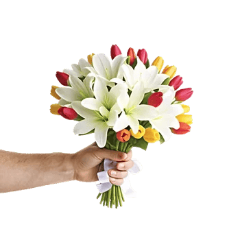 Graceful Lily Display