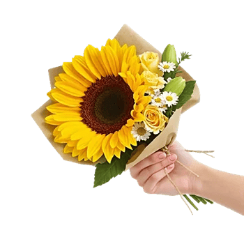 Golden Sunflower Bouquet