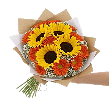 Golden Sunflower Bouquet