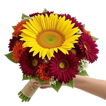 Golden Sunflower Bouquet