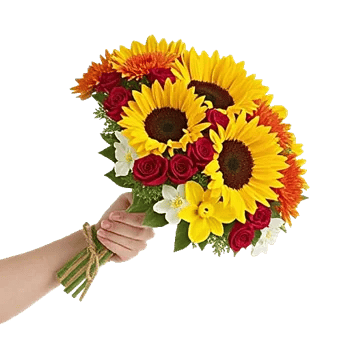 Golden Sunflower Bouquet