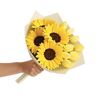 Golden Sunflower Bouquet