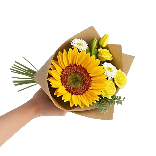 Golden Sunflower Bouquet