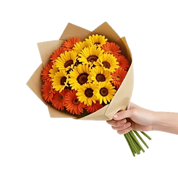 Golden Sunflower Bouquet