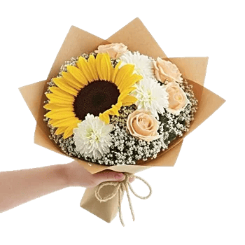 Golden Sunflower Bouquet