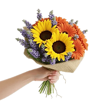 Golden Sunflower Bouquet