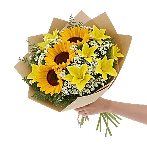 Golden Sunflower Bouquet