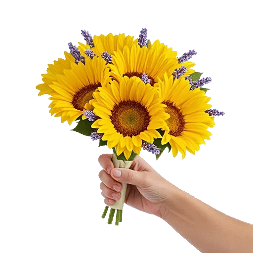 Golden Sunflower Bouquet