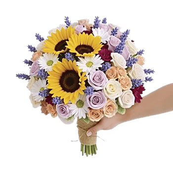 Golden Sunflower Bouquet