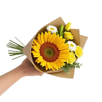 Golden Sunflower Bouquet