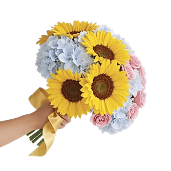 Golden Sunflower Bouquet