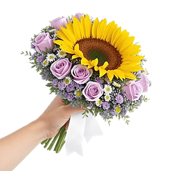 Golden Sunflower Bouquet