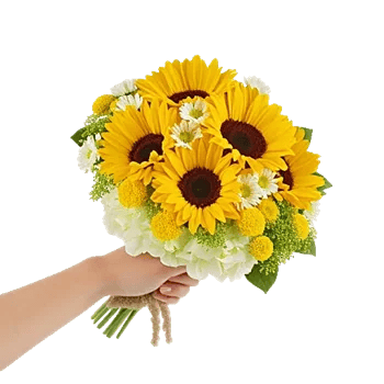 Golden Sunflower Bouquet