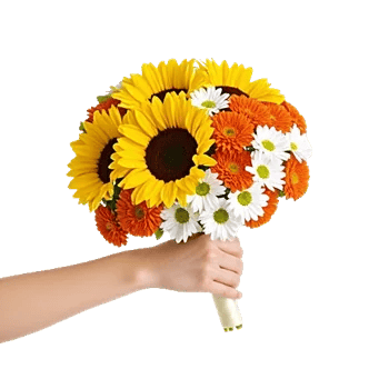 Golden Sunflower Bouquet