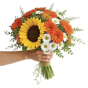 Golden Sunflower Bouquet