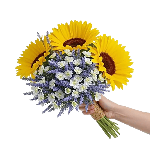 Golden Sunflower Bouquet
