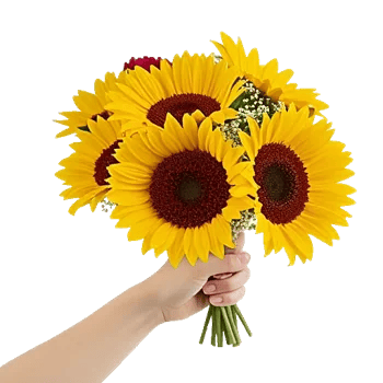 Golden Sunflower Bouquet