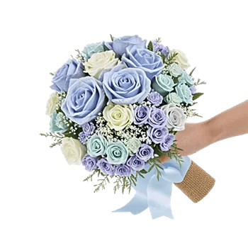 Elegant Blue Roses