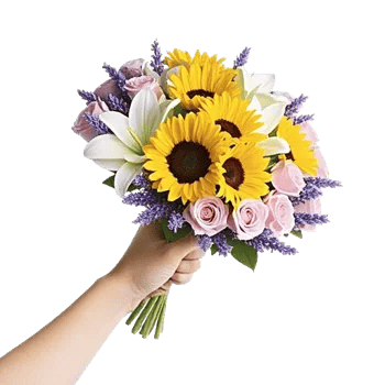 Golden Sunflower Bouquet
