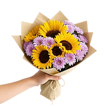 Golden Sunflower Bouquet