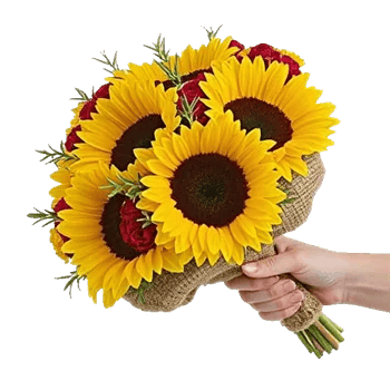 Golden Sunflower Bouquet