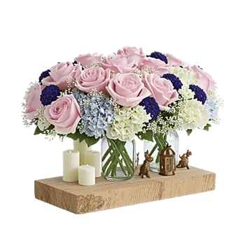 Blush Romantic Centerpiece