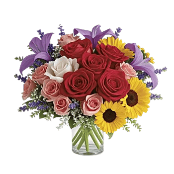 Crimson Blossom Harmony