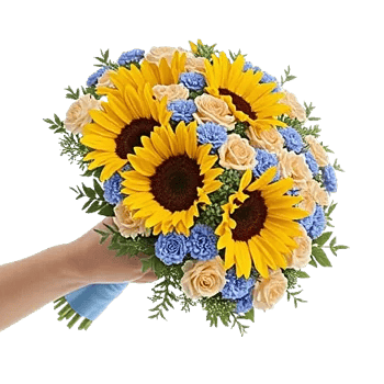 Golden Sunflower Bouquet